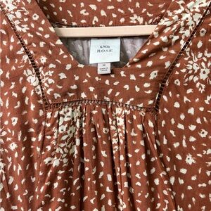Knox Rose Terracotta and Cream Dress